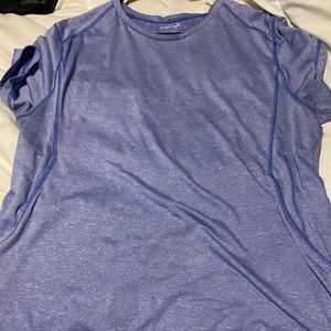 Blue short sleeve activewear
